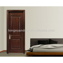 Puerta de madera barata Alibaba, puerta de madera clásica de la entrada, puerta